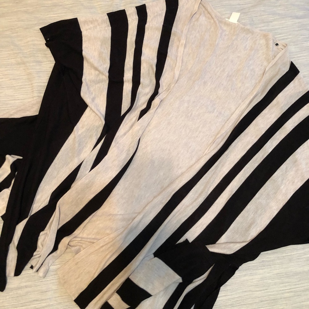H&M cream and black shawl/cardigan